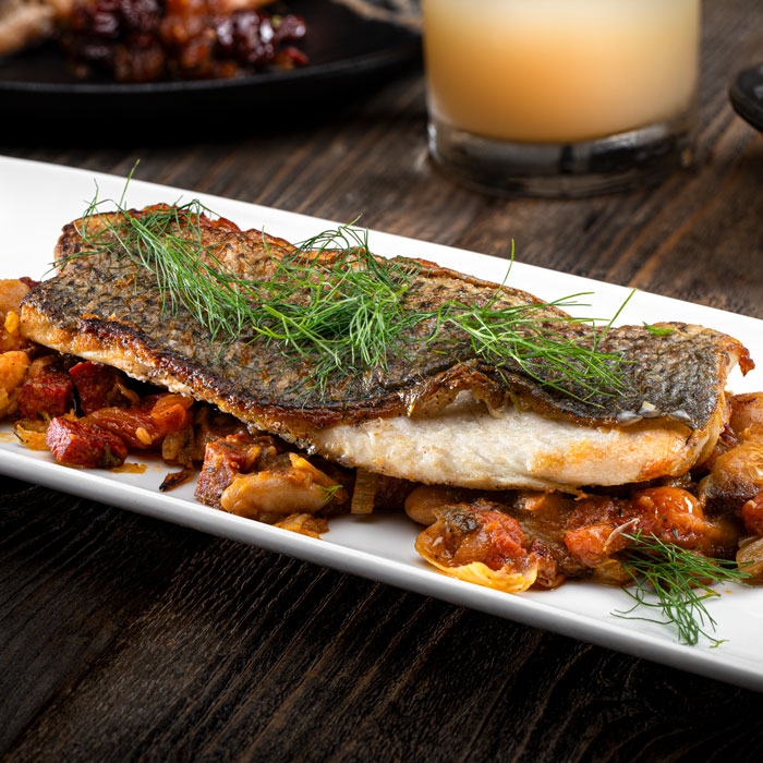 carson kitchen striped bass credit chris wessling